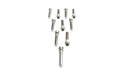 Colony SHC-986 Allen Socket Cap Bolt, 3/8 inch x 2 inch, Knurled Chrome Finish by Colony