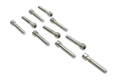 Colony SHC-986 Allen Socket Cap Bolt, 3/8 inch x 2 inch, Knurled Chrome Finish by Colony
