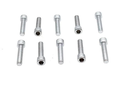Colony SHC-910 Allen Socket Cap Bolt, 1/4 inch x 1 inch, Knurled Chrome Finish by Colony