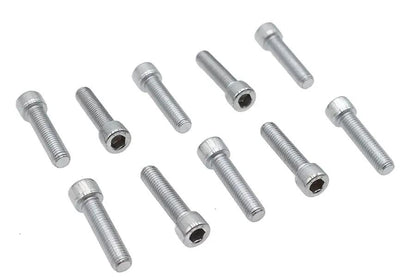 Colony SHC-910 Allen Socket Cap Bolt, 1/4 inch x 1 inch, Knurled Chrome Finish by Colony