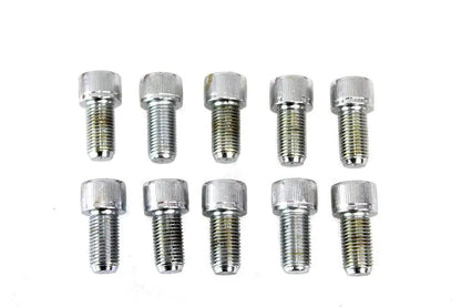 Colony SHC-929 Allen Socket Cap Bolt, 3/8 inch-24 x 3/4 inch, Knurled Chrome Finish by Colony