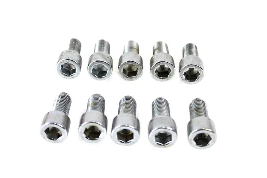 Colony SHC-929 Allen Socket Cap Bolt, 3/8 inch-24 x 3/4 inch, Knurled Chrome Finish by Colony