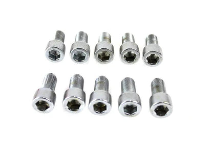 Colony SHC-929 Allen Socket Cap Bolt, 3/8 inch-24 x 3/4 inch, Knurled Chrome Finish by Colony
