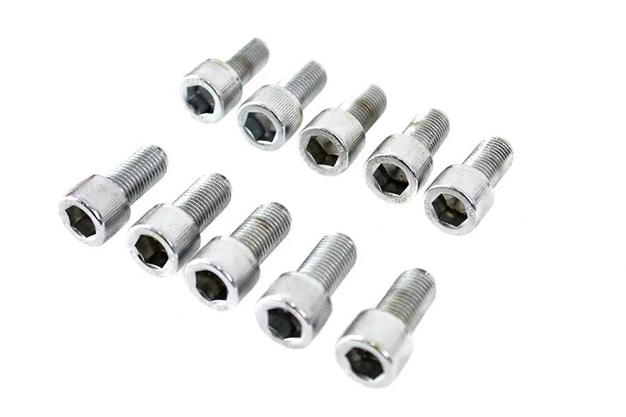Colony SHC-929 Allen Socket Cap Bolt, 3/8 inch-24 x 3/4 inch, Knurled Chrome Finish by Colony