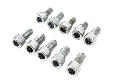 Colony SHC-929 Allen Socket Cap Bolt, 3/8 inch-24 x 3/4 inch, Knurled Chrome Finish by Colony