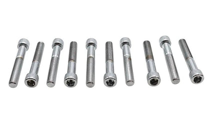 Colony SHC-936 Allen Socket Cap Bolt, 3/8 inch x 2-1/2 inch, Knurled Chrome Finish by Colony
