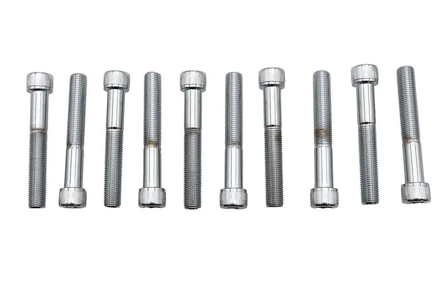 Colony SHC-936 Allen Socket Cap Bolt, 3/8 inch x 2-1/2 inch, Knurled Chrome Finish by Colony
