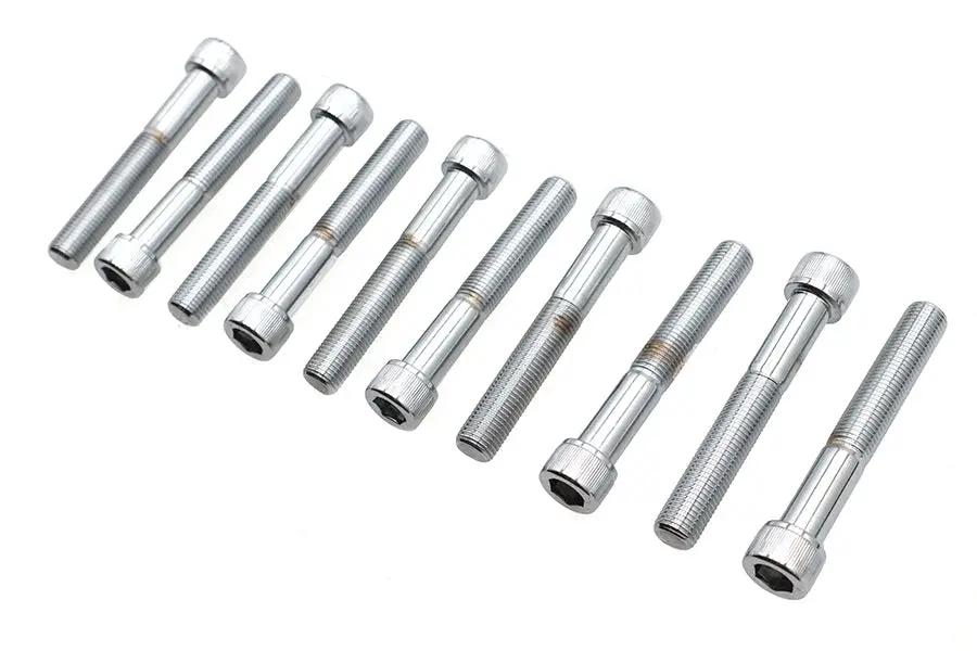 Colony SHC-936 Allen Socket Cap Bolt, 3/8 inch x 2-1/2 inch, Knurled Chrome Finish by Colony