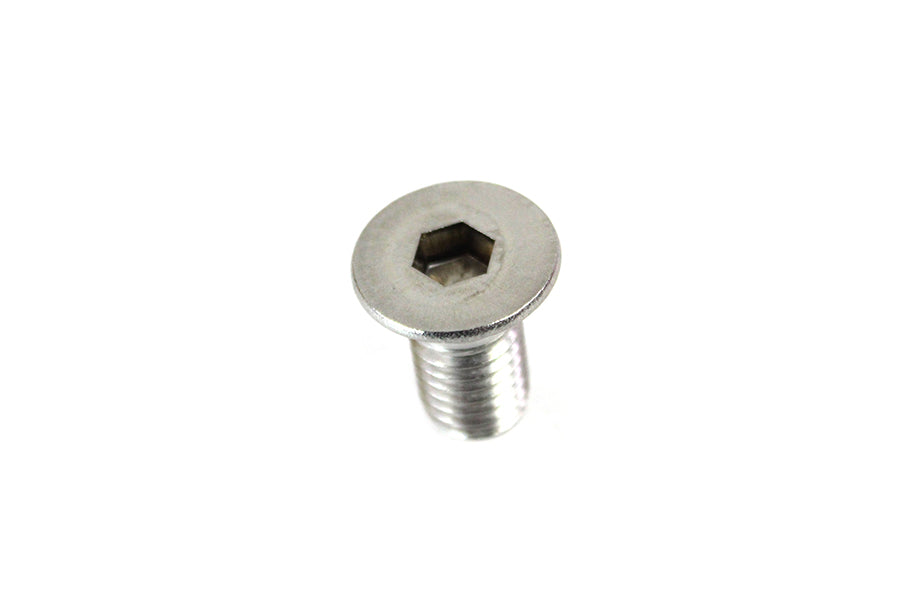 V-Twin Stainless Steel Hex Flat Cap Screw 1/2 inch-13 x 1 inch, Part Number 67561084