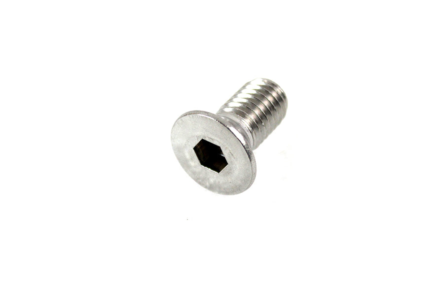 V-Twin Stainless Steel Hex Flat Cap Screw 1/2 inch-13 x 1 inch, Part Number 67561084