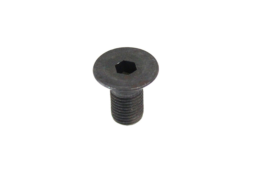 V-Twin Black Hex Flat Cap Screw 3/8 inch-24 x 3/4 inch, Part Number 75458257