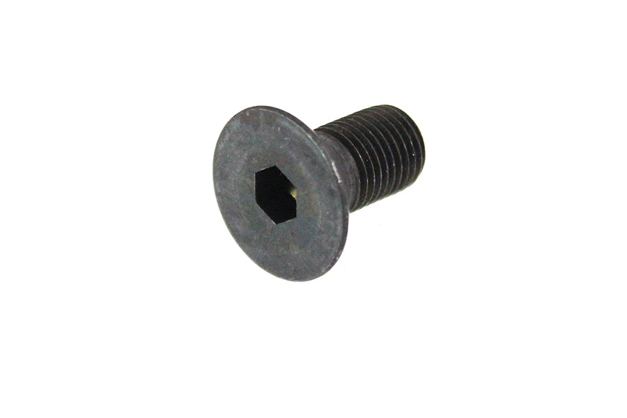 V-Twin Black Hex Flat Cap Screw 3/8 inch-24 x 3/4 inch, Part Number 75458257