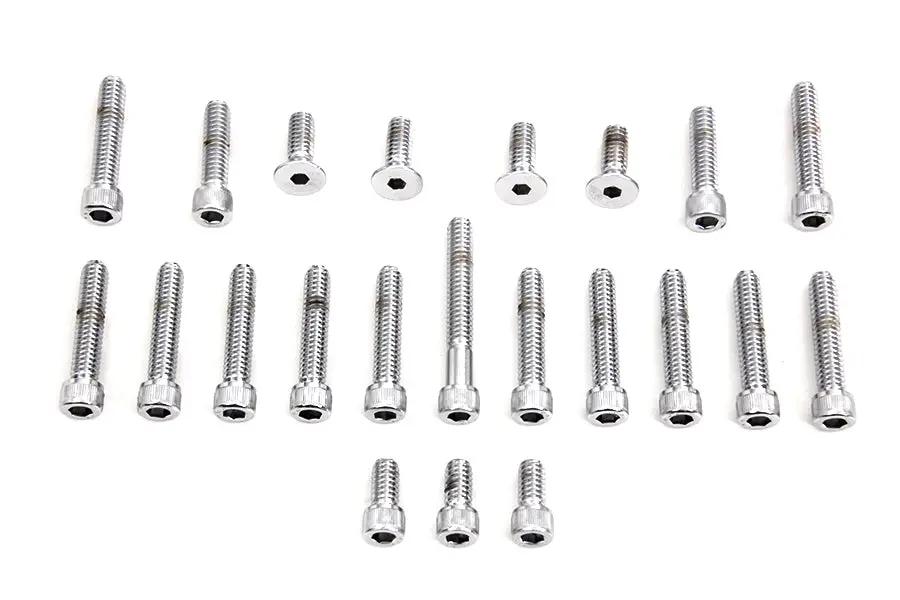 Gardner-Westcott C-10-25-01 Cam and Primary Cover Dress-Up Chrome Screw Kit for Harley Davidson FL Models by Gardner-Westcott