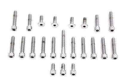 Gardner-Westcott C-10-25-01 Cam and Primary Cover Dress-Up Chrome Screw Kit for Harley Davidson FL Models by Gardner-Westcott