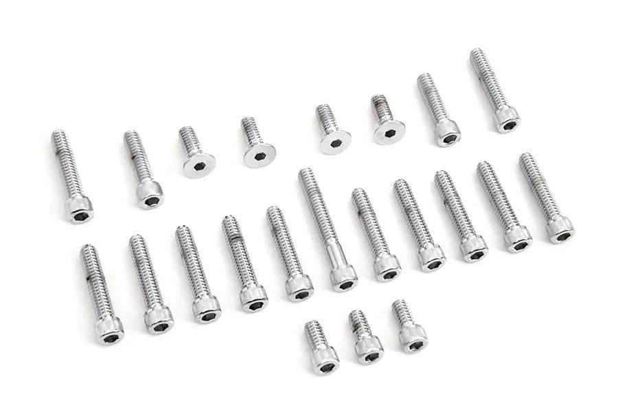 Gardner-Westcott C-10-25-01 Cam and Primary Cover Dress-Up Chrome Screw Kit for Harley Davidson FL Models by Gardner-Westcott
