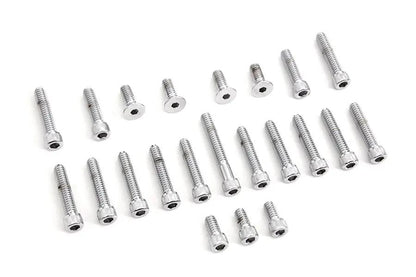 Gardner-Westcott C-10-25-01 Cam and Primary Cover Dress-Up Chrome Screw Kit for Harley Davidson FL Models by Gardner-Westcott
