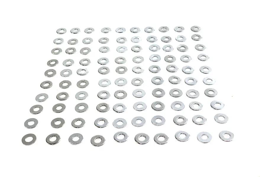 Gardner-Westcott Chrome Flat Washers 1/4 inch Inner Diameter - Extra Thick, Tighter Fit by Gardner-Westcott
