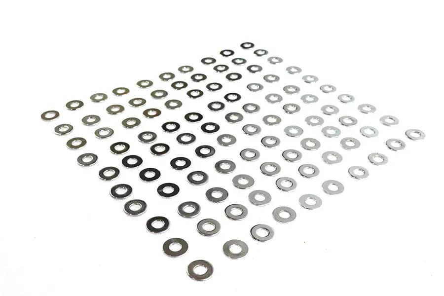 Gardner-Westcott Chrome Flat Washers 1/4 inch Inner Diameter - Extra Thick, Tighter Fit by Gardner-Westcott