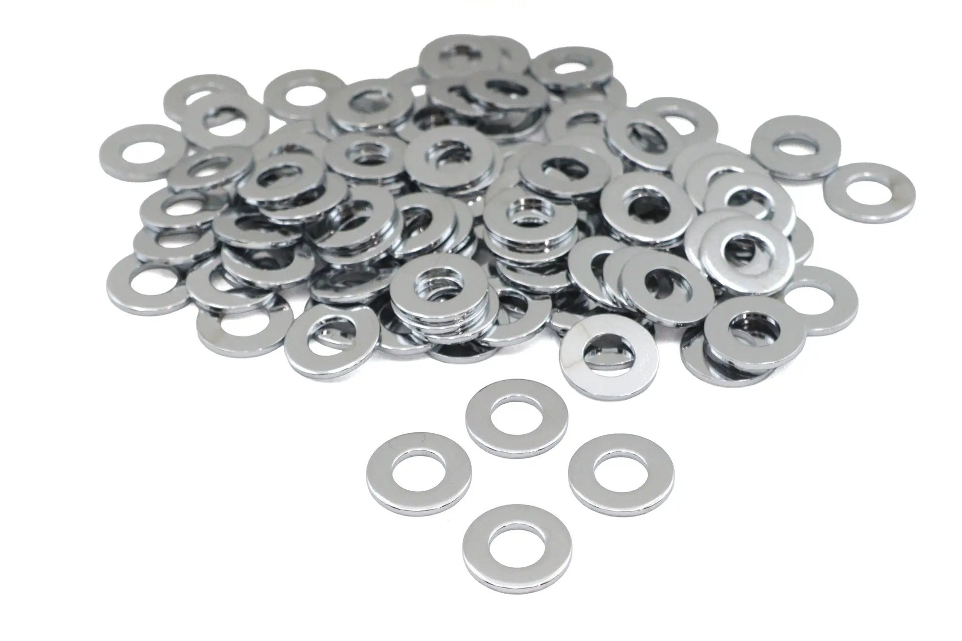 Gardner-Westcott Chrome Flat Washer 5/16 inch Inner Diameter, Pack of 100 by Gardner-Westcott