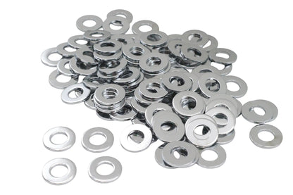 Gardner-Westcott Chrome Flat Washer 5/16 inch Inner Diameter, Pack of 100 by Gardner-Westcott
