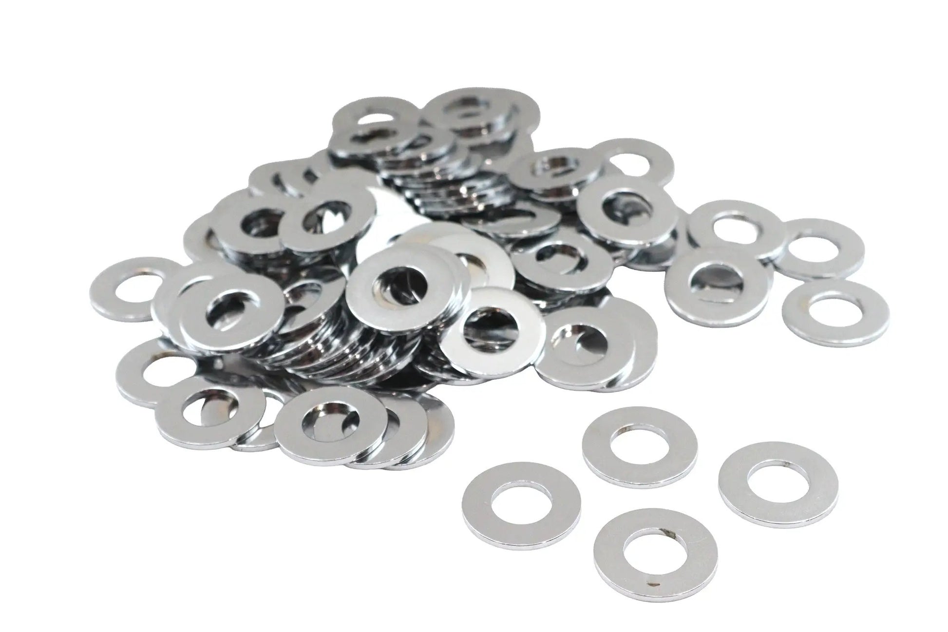Gardner-Westcott Chrome Flat Washers 3/8 inch Inner Diameter, Pack of 100 by Gardner-Westcott