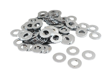 Gardner-Westcott Chrome Flat Washers 3/8 inch Inner Diameter, Pack of 100 by Gardner-Westcott