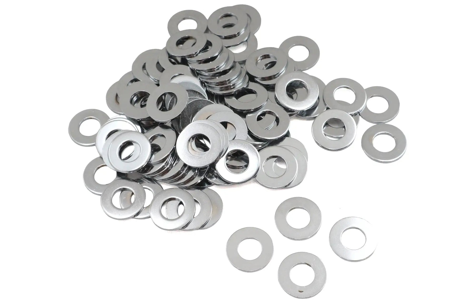 Gardner-Westcott Chrome Flat Washers 3/8 inch Inner Diameter, Pack of 100 by Gardner-Westcott