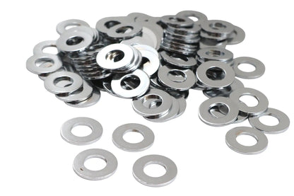 Gardner-Westcott Chrome Flat Washers 3/8 inch Inner Diameter, Pack of 100 by Gardner-Westcott