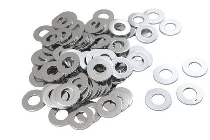 Gardner-Westcott Chrome Flat Washers 3/8 inch Inner Diameter, Pack of 100 by Gardner-Westcott