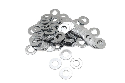 Gardner-Westcott Chrome Flat Washers 7/16 Inch Inner Diameter - Pack of 100 by Gardner-Westcott