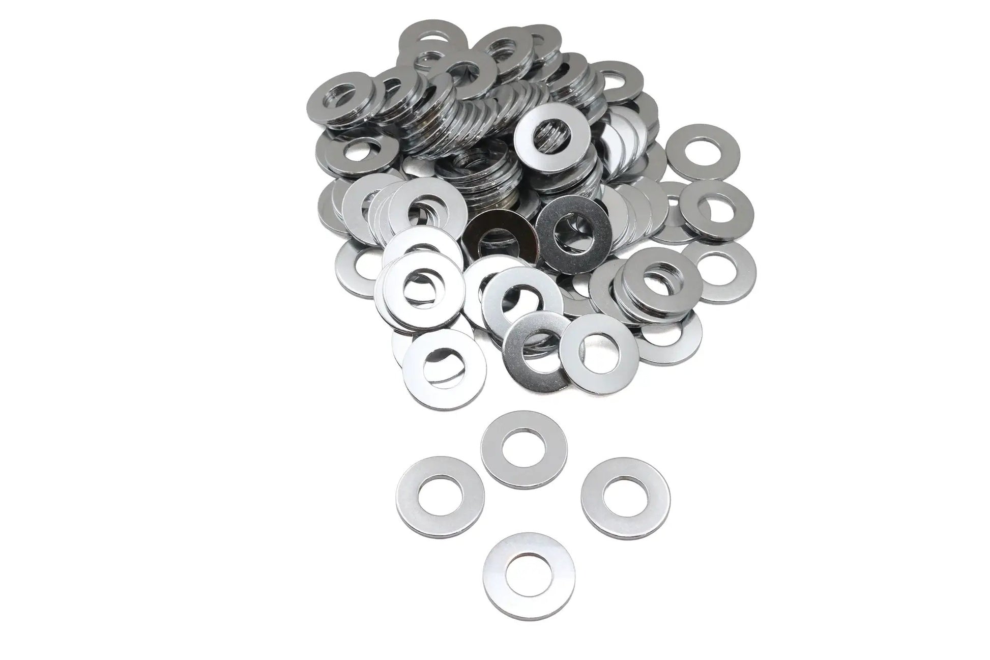 Gardner-Westcott Chrome Flat Washer 1/2 inch Inner Diameter, Pack of 100 by Gardner-Westcott