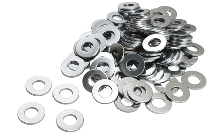 Gardner-Westcott Chrome Flat Washer 1/2 inch Inner Diameter, Pack of 100 by Gardner-Westcott