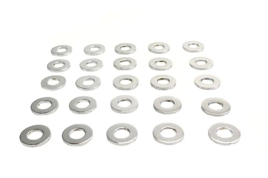 Gardner-Westcott Chrome Flat Washers 1/2 Inch, Extra Thick - Heavy-Duty Steel with Tight Fit by Gardner-Westcott