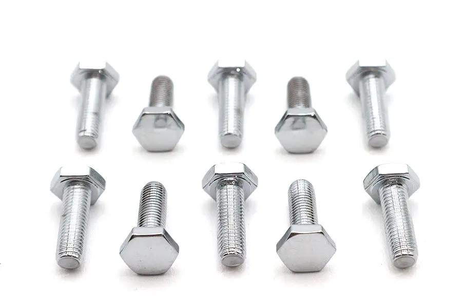 Colony HHC-651 Chrome Hex Cap Bolt, 1/4 Inch x 3/4 Inch Fine Thread by Colony