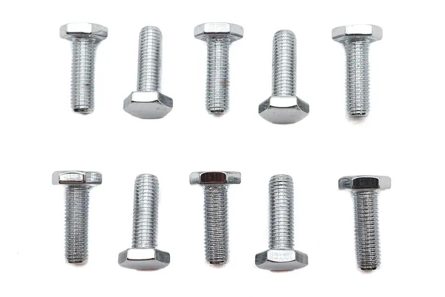 Colony HHC-651 Chrome Hex Cap Bolt, 1/4 Inch x 3/4 Inch Fine Thread by Colony
