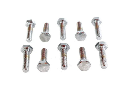 Colony HHC-653 Chrome Hex Cap Bolt 1/4 inch-28 x 1 inch with Fine Thread by Colony