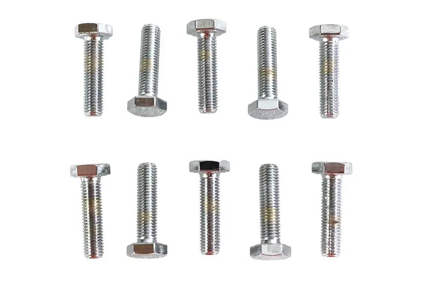 Colony HHC-653 Chrome Hex Cap Bolt 1/4 inch-28 x 1 inch with Fine Thread by Colony