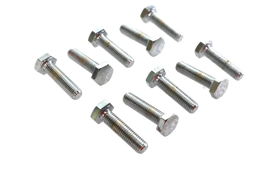 Colony HHC-653 Chrome Hex Cap Bolt 1/4 inch-28 x 1 inch with Fine Thread by Colony