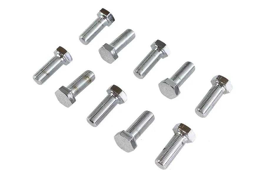 Colony HHC-669 Hex Cap Bolts, Chrome Finish, 3/8 inch x 1 inch, Fine Thread by Colony