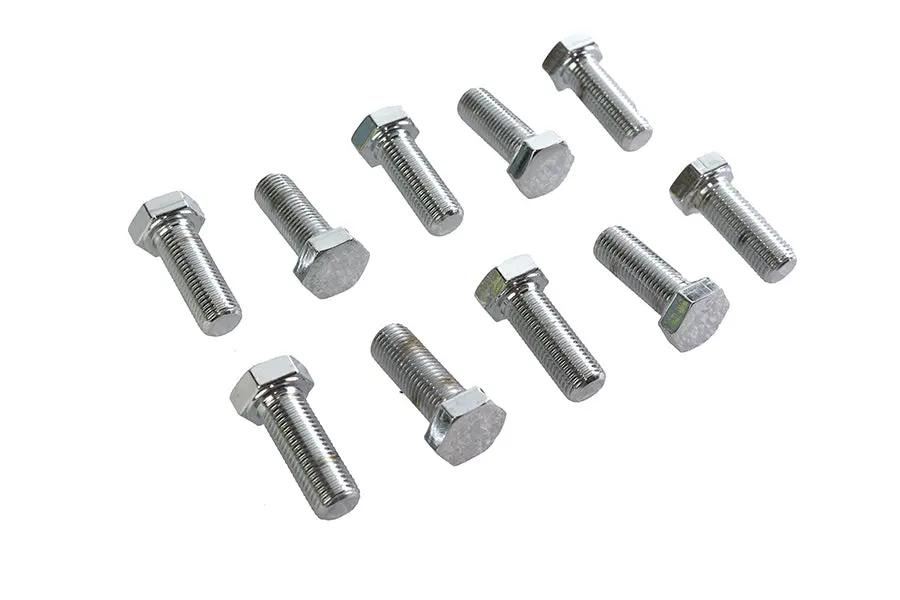Colony HHC-669 Hex Cap Bolts, Chrome Finish, 3/8 inch x 1 inch, Fine Thread by Colony