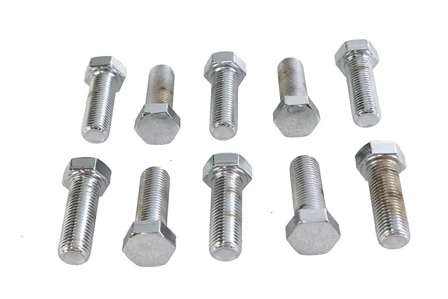 Colony HHC-675 Hex Cap Bolt, 7/16 inch-20 x 1-1/4 inch, Chrome Finish by Colony