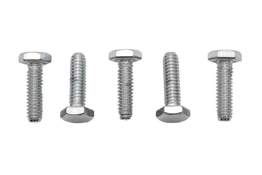 Colony HHC-602 Chrome Hex Cap Bolts, 1/4 inch-20 x 7/8 inch by Colony