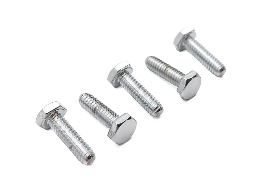 Colony HHC-602 Chrome Hex Cap Bolts, 1/4 inch-20 x 7/8 inch by Colony