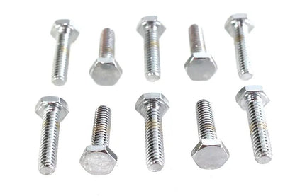 Colony Hex Cap Bolt 1/4 inch-20 x 1 inch Chrome Finish, Coarse Thread - Premium Fastener by Colony
