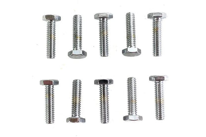 Colony Hex Cap Bolt 1/4 inch-20 x 1 inch Chrome Finish, Coarse Thread - Premium Fastener by Colony