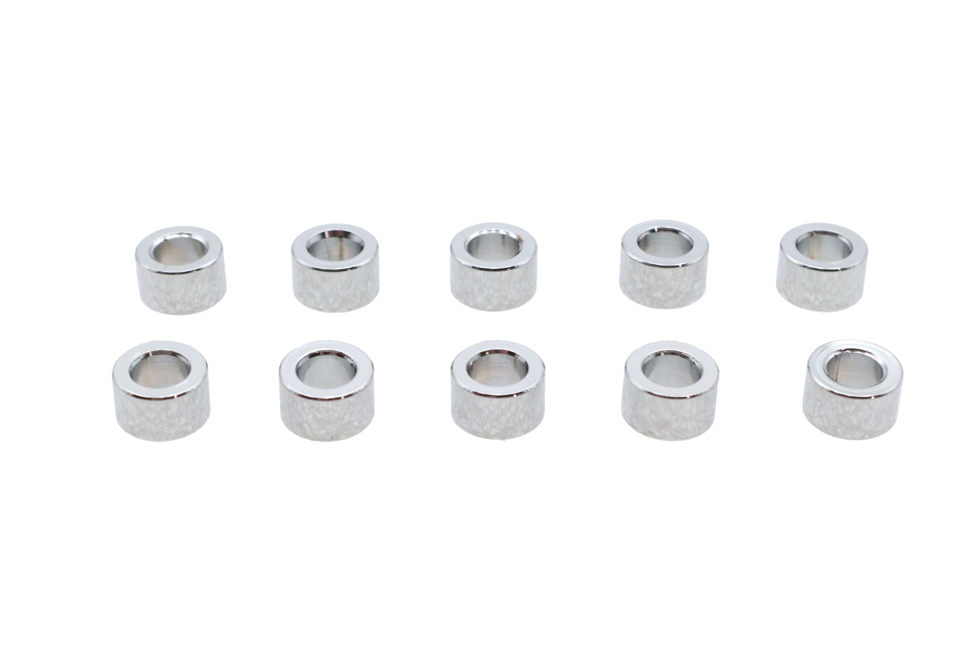 Gardner-Westcott Chrome Steel Spacers 1/4 inch Inner Diameter, 7/16 inch Outer Diameter, 3/16 inch Length - Pack of 10