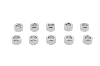 Gardner-Westcott Chrome Steel Spacers 1/4 inch Inner Diameter, 7/16 inch Outer Diameter, 3/16 inch Length - Pack of 10
