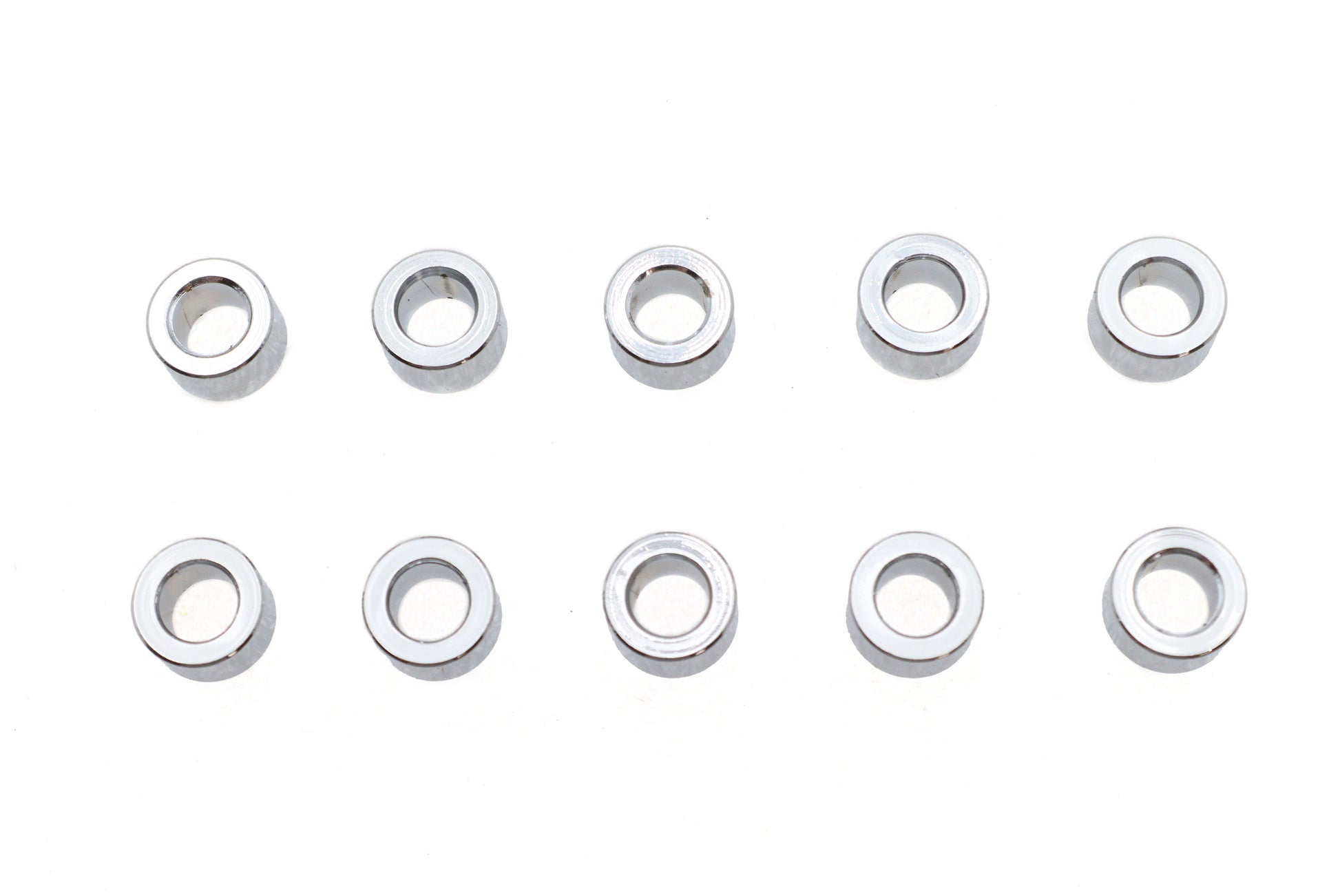 Gardner-Westcott Chrome Steel Spacers 1/4 inch Inner Diameter, 7/16 inch Outer Diameter, 3/16 inch Length - Pack of 10