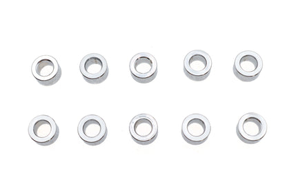Gardner-Westcott Chrome Steel Spacers 1/4 inch Inner Diameter, 7/16 inch Outer Diameter, 3/16 inch Length - Pack of 10