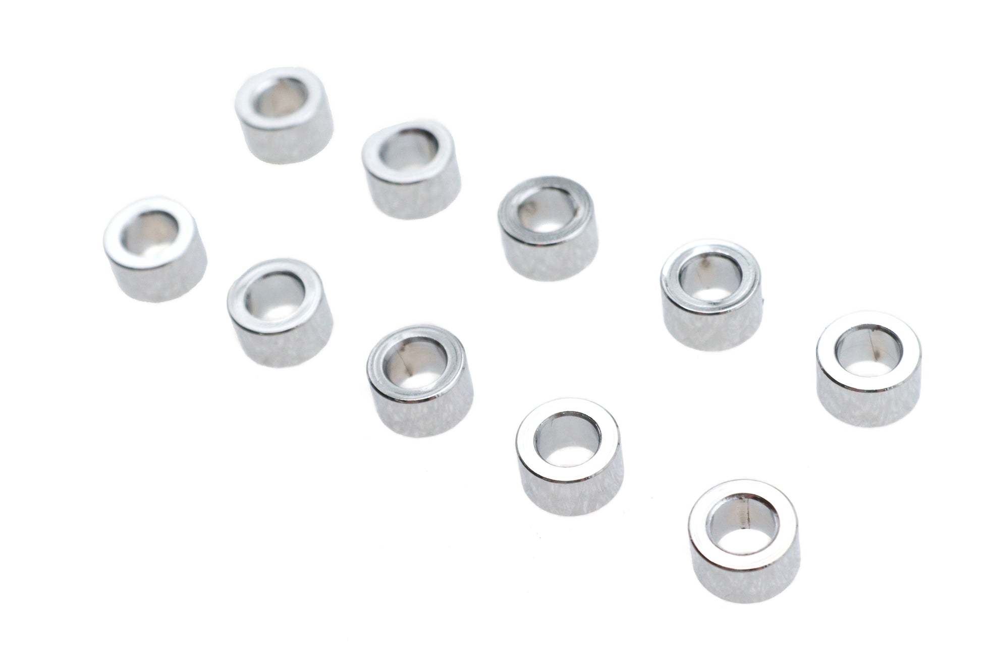 Gardner-Westcott Chrome Steel Spacers 1/4 inch Inner Diameter, 7/16 inch Outer Diameter, 3/16 inch Length - Pack of 10